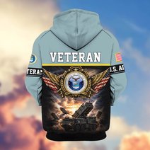 Premium US Veteran Zip Up Hoodie BTTN151021, Gifts For US Veterans, Gifts For Veterans Day.
