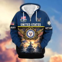 Premium US Veteran Zip Up Hoodie BTTN151021, Gifts For US Veterans, Gifts For Veterans Day.