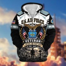 Premium US Veteran Zip Up Hoodie CPHN151011, Gifts For US Veterans, Gifts For Veterans Day.