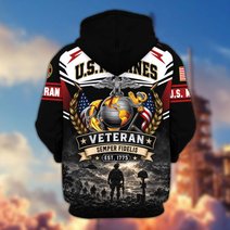 Premium US Veteran Zip Up Hoodie CPHN151011, Gifts For US Veterans, Gifts For Veterans Day.
