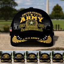 Premium US Veterans Baseball Hats BTTN191021, Gifts For US Veterans, Gifts For Veterans Day, Father's Day.