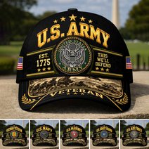 Premium US Veteran Baseball Hats CPHN081011, Gifts For US Veterans, Gifts For Veterans Day, Father's Day.