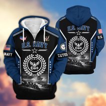 Premium US Veteran Zip Up Hoodie BTTN201021, Gifts For US Veterans, Gifts For Veterans Day.