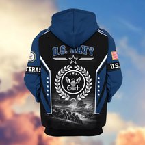 Premium US Veteran Zip Up Hoodie BTTN201021, Gifts For US Veterans, Gifts For Veterans Day.