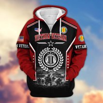 Premium US Veteran Zip Up Hoodie BTTN201021, Gifts For US Veterans, Gifts For Veterans Day.