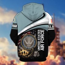 Premium US Veteran Zip Up Hoodie CPHN161011, Gifts For US Veterans, Gifts For Veterans Day.
