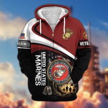Premium US Veteran Zip Up Hoodie CPHN161011, Gifts For US Veterans, Gifts For Veterans Day.