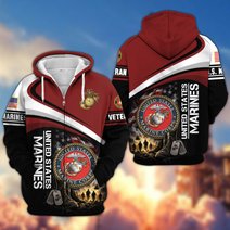 Premium US Veteran Zip Up Hoodie CPHN161011, Gifts For US Veterans, Gifts For Veterans Day.