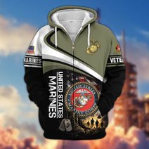 Premium US Veteran Zip Up Hoodie CPHN161011, Gifts For US Veterans, Gifts For Veterans Day.