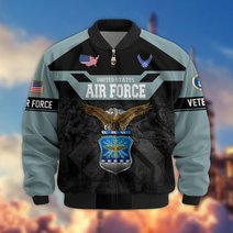 Premium US Veteran Bomber Jacket DPVC211001, Waterproof Windbreaker Coat, US Veteran Gift, Veterans Day Gift.