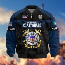 Premium US Veteran Bomber Jacket DPVC211001, Waterproof Windbreaker Coat, US Veteran Gift, Veterans Day Gift.