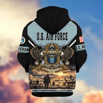 Premium US Veteran Zip Up Hoodie BTTN221023, Gifts For US Veterans, Gifts For Veterans Day.
