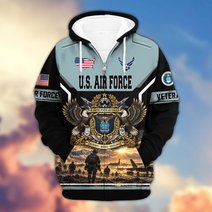 Premium US Veteran Zip Up Hoodie BTTN221023, Gifts For US Veterans, Gifts For Veterans Day.