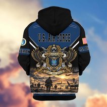 Premium US Veteran Zip Up Hoodie BTTN221023, Gifts For US Veterans, Gifts For Veterans Day.