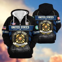 Premium US Veteran Zip Up Hoodie BTTN221021, Gifts For US Veterans, Gifts For Veterans Day.