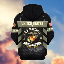 Premium US Veteran Zip Up Hoodie BTTN221021, Gifts For US Veterans, Gifts For Veterans Day.