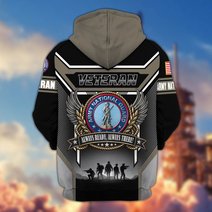 Premium US Veteran Zip Up Hoodie CPHN211011, Gifts For US Veterans, Gifts For Veterans Day.