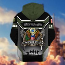 Premium US Veteran Zip Up Hoodie CPHN211011, Gifts For US Veterans, Gifts For Veterans Day.