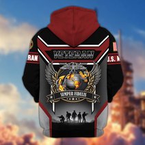 Premium US Veteran Zip Up Hoodie CPHN211011, Gifts For US Veterans, Gifts For Veterans Day.