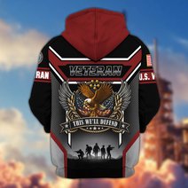 Premium US Veteran Zip Up Hoodie CPHN211011, Gifts For US Veterans, Gifts For Veterans Day.