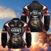 Premium US Veteran Bomber Jacket CPHN221011, Waterproof Windbreaker Coat, US Veteran Gift, Veterans Day Gift.