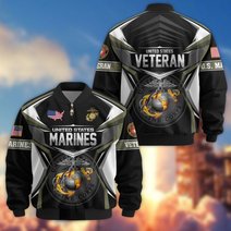 Premium US Veteran Bomber Jacket CPHN221011, Waterproof Windbreaker Coat, US Veteran Gift, Veterans Day Gift.
