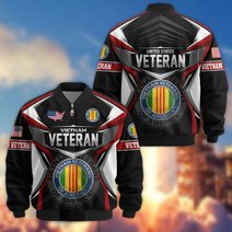 Premium US Veteran Bomber Jacket CPHN221011, Waterproof Windbreaker Coat, US Veteran Gift, Veterans Day Gift.