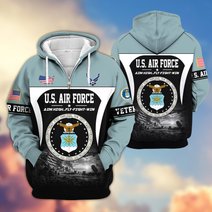 Premium US Veteran Zip Up Hoodie BTTN271022, Gifts For US Veterans, Gifts For Veterans Day.