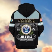Premium US Veteran Zip Up Hoodie BTTN291021, Gifts For US Veterans, Gifts For Veterans Day.