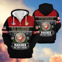 Premium US Veteran Zip Up Hoodie BTTN291021, Gifts For US Veterans, Gifts For Veterans Day.