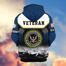 Premium US Veteran Zip Up Hoodie BTTN291022, Gifts For US Veterans, Gifts For Veterans Day.