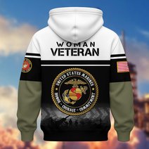 Premium US Woman Veteran Zip Up Hoodie DPVC301001, Gifts For US Woman Veterans, Gifts For Veterans Day.