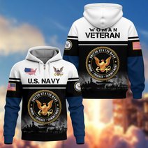 Premium US Woman Veteran Zip Up Hoodie DPVC301001, Gifts For US Woman Veterans, Gifts For Veterans Day.