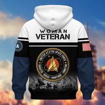 Premium US Woman Veteran Zip Up Hoodie DPVC301001, Gifts For US Woman Veterans, Gifts For Veterans Day.