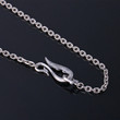 Retro Sweater Chain Necklace S925 Sterling Silver Personalized Hip Hop Style