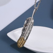 Feather Retro Pendant 925 Sterling Silver Personalized Creative Pendant