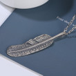 Feather Retro Pendant 925 Sterling Silver Personalized Creative Pendant