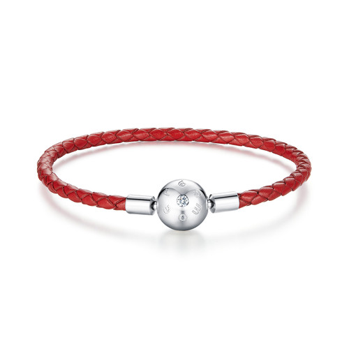 Red Leather Rope Bracelet