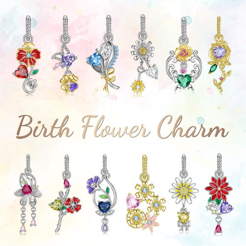 Flower Story Pendant Charm Collection