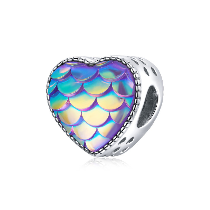 Heart-Shaped Scaly Beads Charm