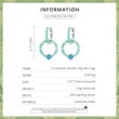 Turquoise Double Ring Dangle Earrings