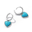 Heart Turquoise Drop & Dangle Earrings