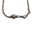 Retro Sweater Chain Necklace with Shell Buckle S925 Sterling Silver