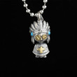 Indian Voodoo Doll Retro Pendant 925 Sterling Silver Personalized