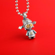 God of Fortune Doll Retro Pendant 925 Sterling Silver