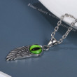 Wing Feather Retro Pendant 925 Sterling Silver Personalized Creative Pendant