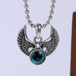 Devil's Eye Angel wings Retro Pendant 925 Sterling Silver Personalized Creative Pendant