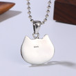 Cute Cat with Big Eyes Retro Pendant 925 Sterling Silver Personalized Creative Pendant