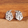 Retro DIY Bead Jewelry Accessories Pendant, 925 Sterling Silver Nine-Eyed Armor Piece Pendant, DIY Jewelry Accessories