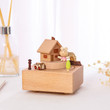 Rabbit House Wooden Music Box, Customized Music Box, Unique Gift, Special Keepsake